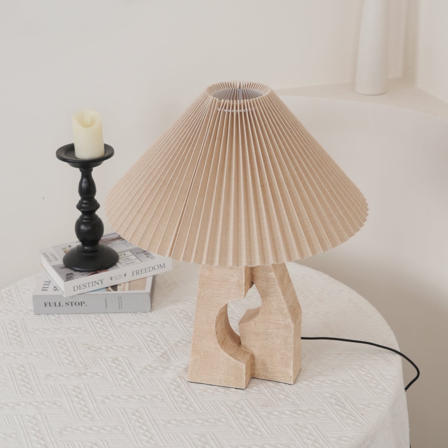 Stone Pillar Table Lamp Table lamp