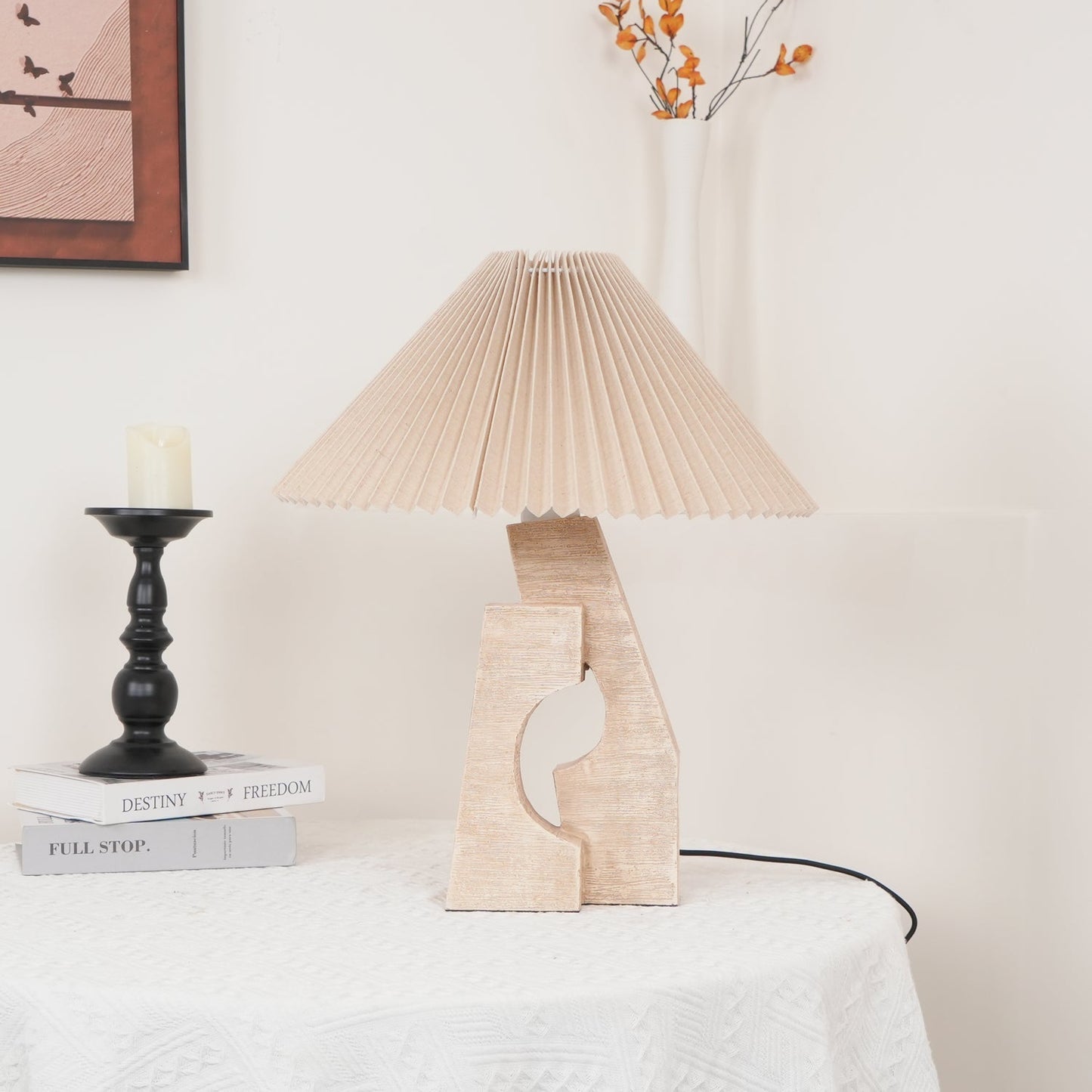 Stone Pillar Table Lamp Table lamp