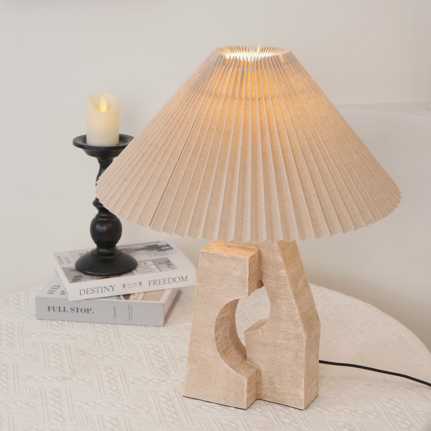 Stone Pillar Table Lamp Table lamp