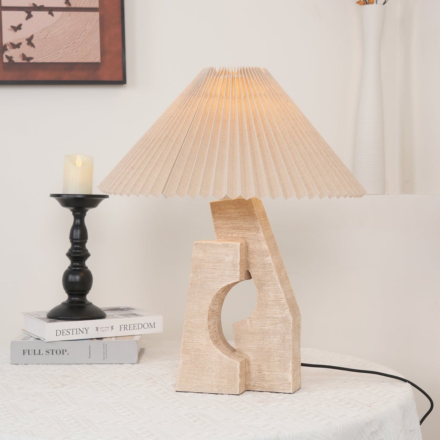 Stone Pillar Table Lamp Table lamp