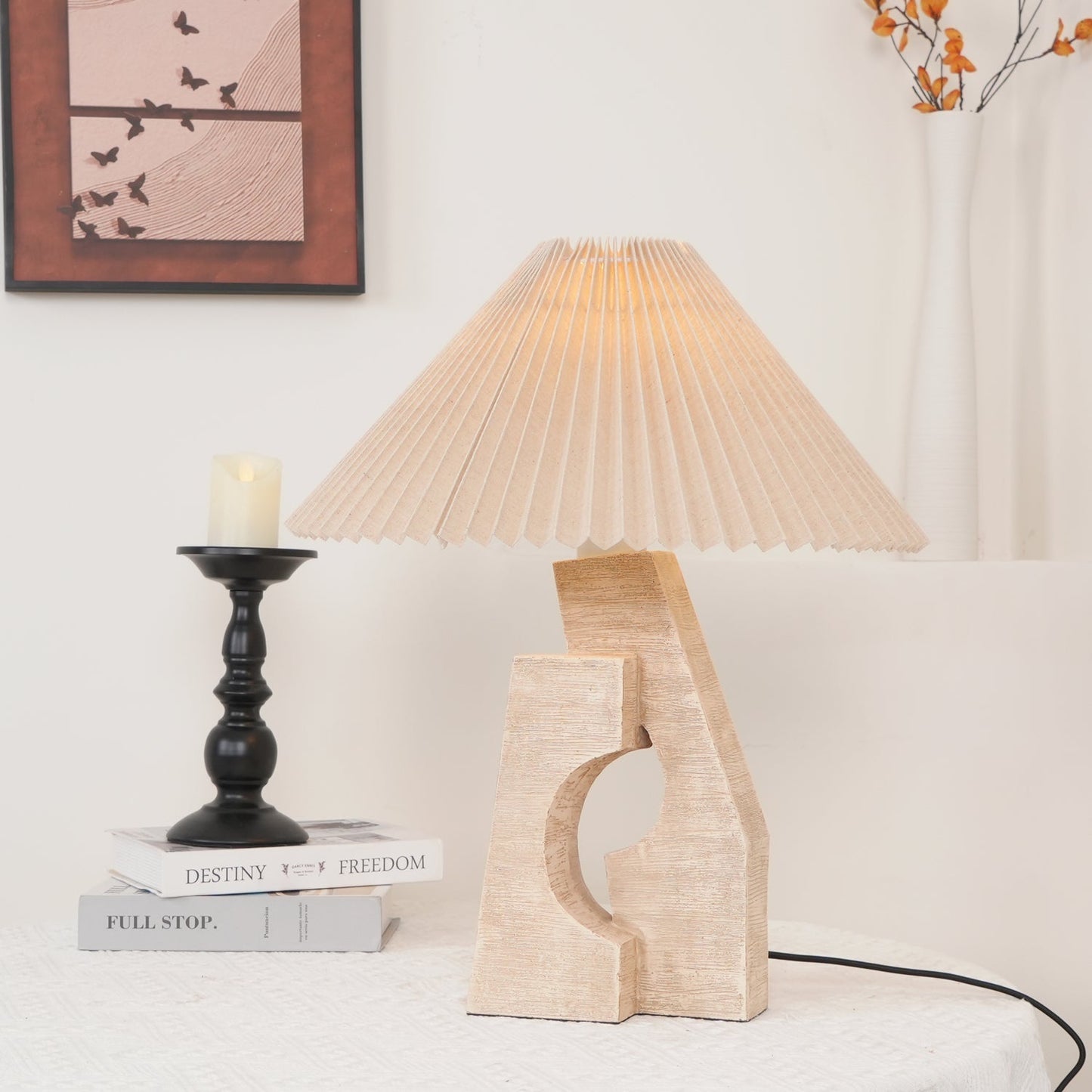 Stone Pillar Table Lamp Table lamp