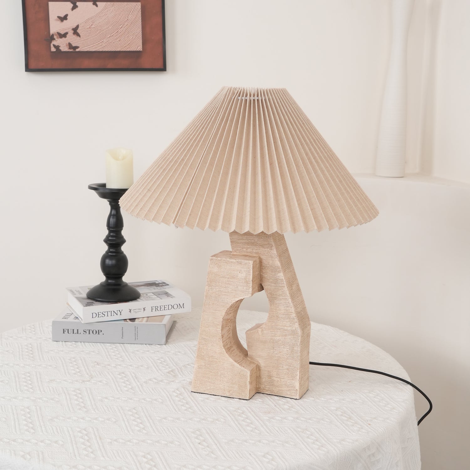 Stone Pillar Table Lamp Table lamp