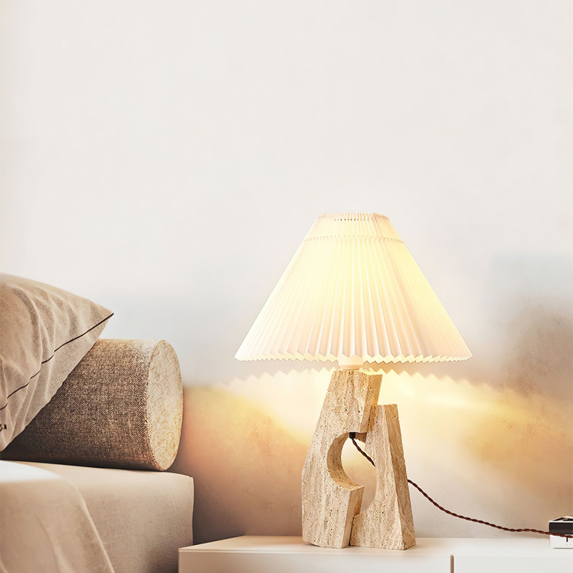 Stone Pillar Table Lamp Table lamp