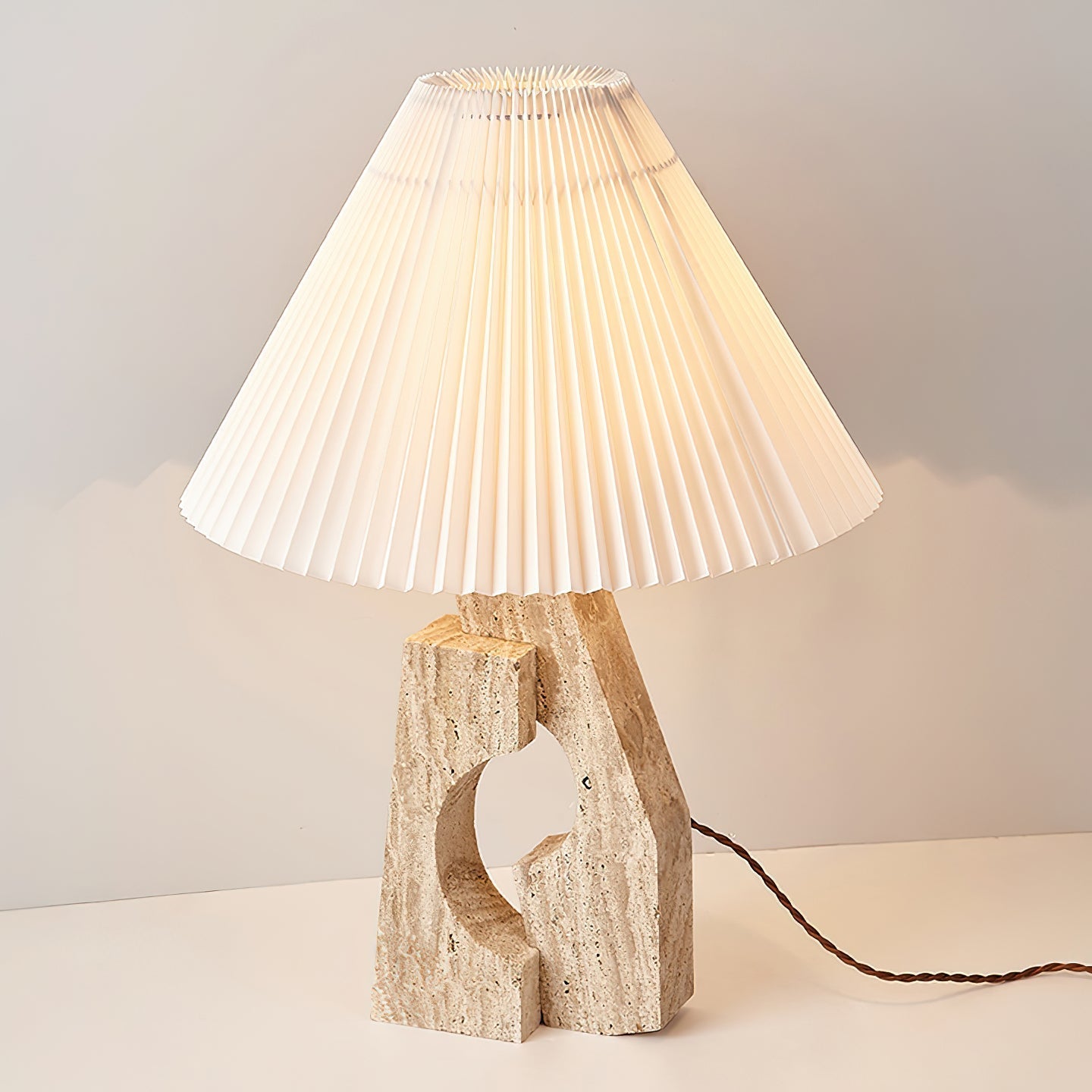 Stone Pillar Table Lamp Table lamp