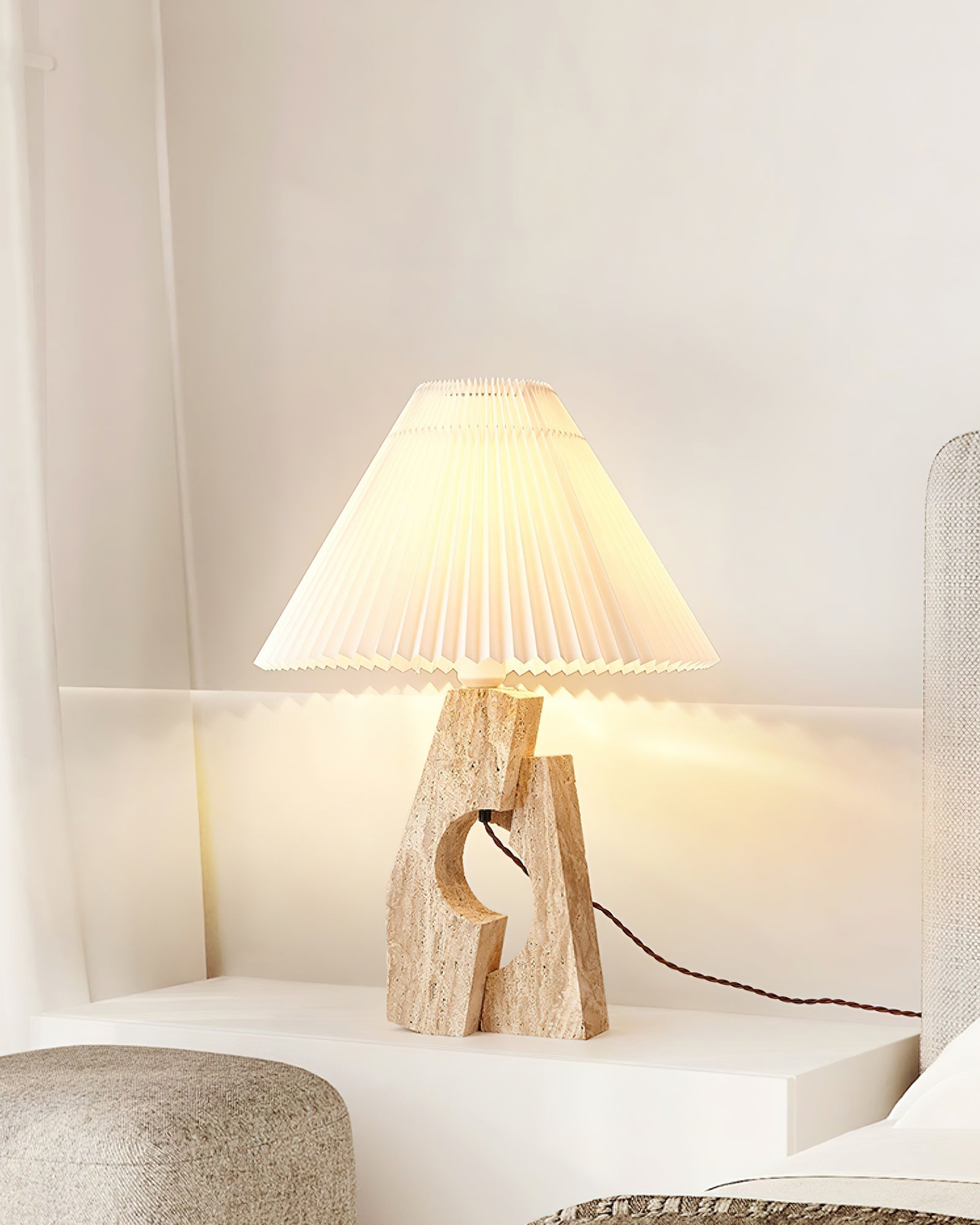 Stone Pillar Table Lamp Table lamp