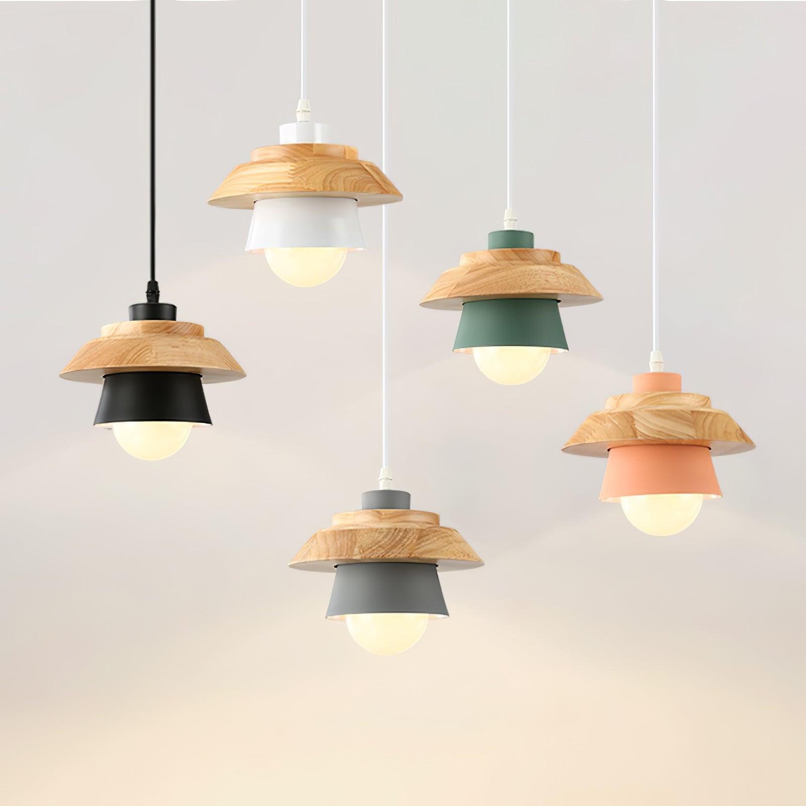 Stone Wood Pendant Lamp Pendant light