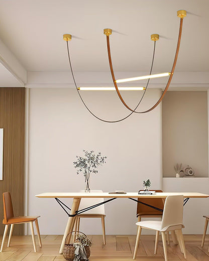 Straight Belt Pendant Lamp Chandelier