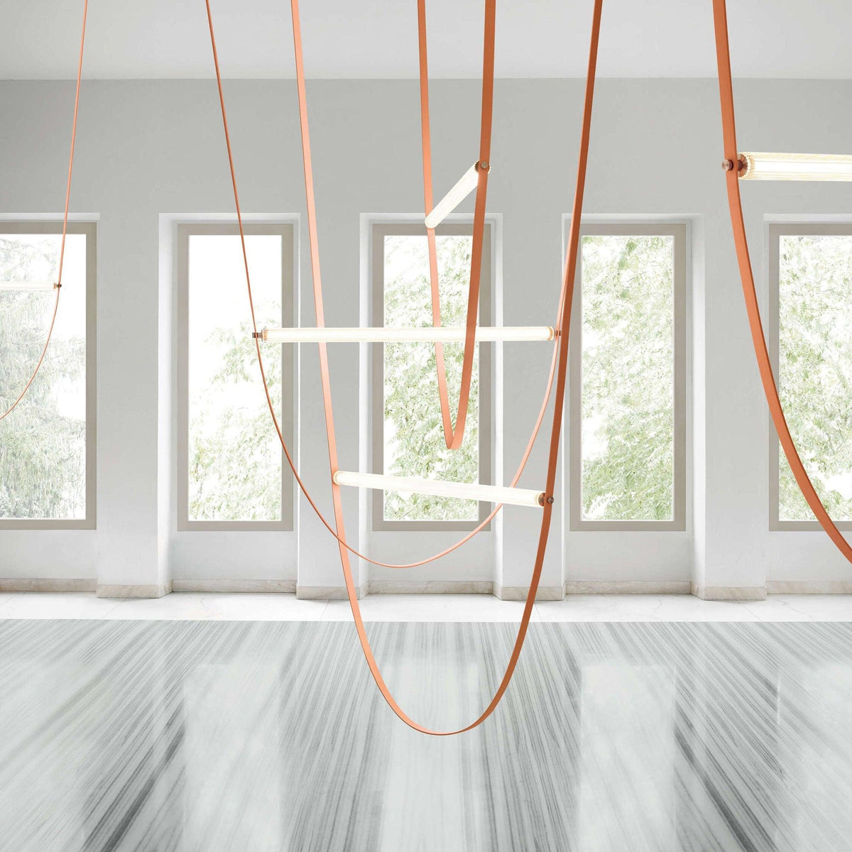 Straight Belt Pendant Lamp Chandelier