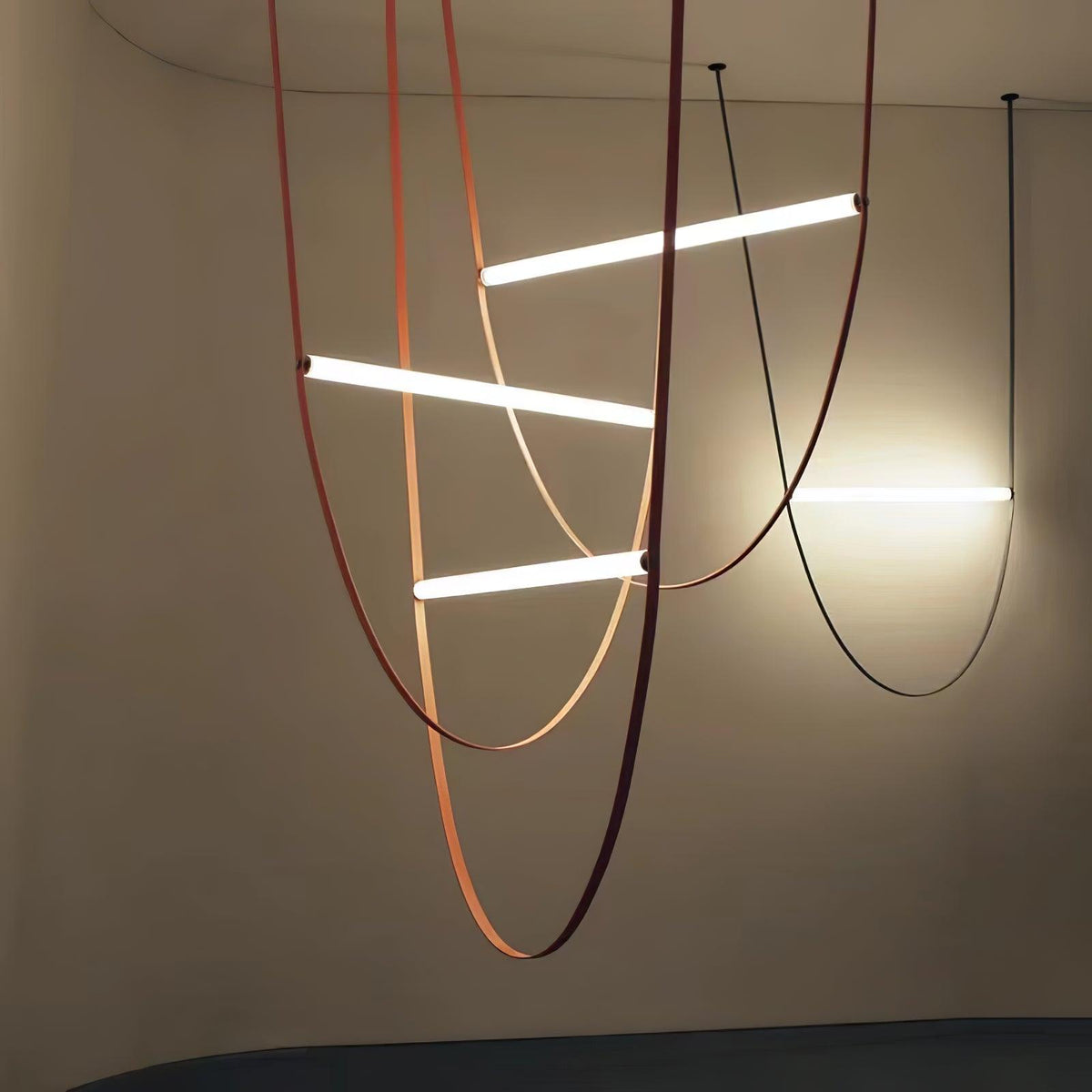 Straight Belt Pendant Lamp Chandelier