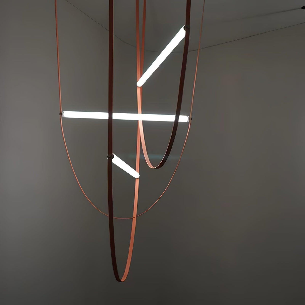 Straight Belt Pendant Lamp Chandelier
