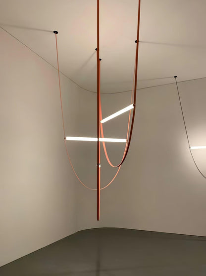 Straight Belt Pendant Lamp Chandelier