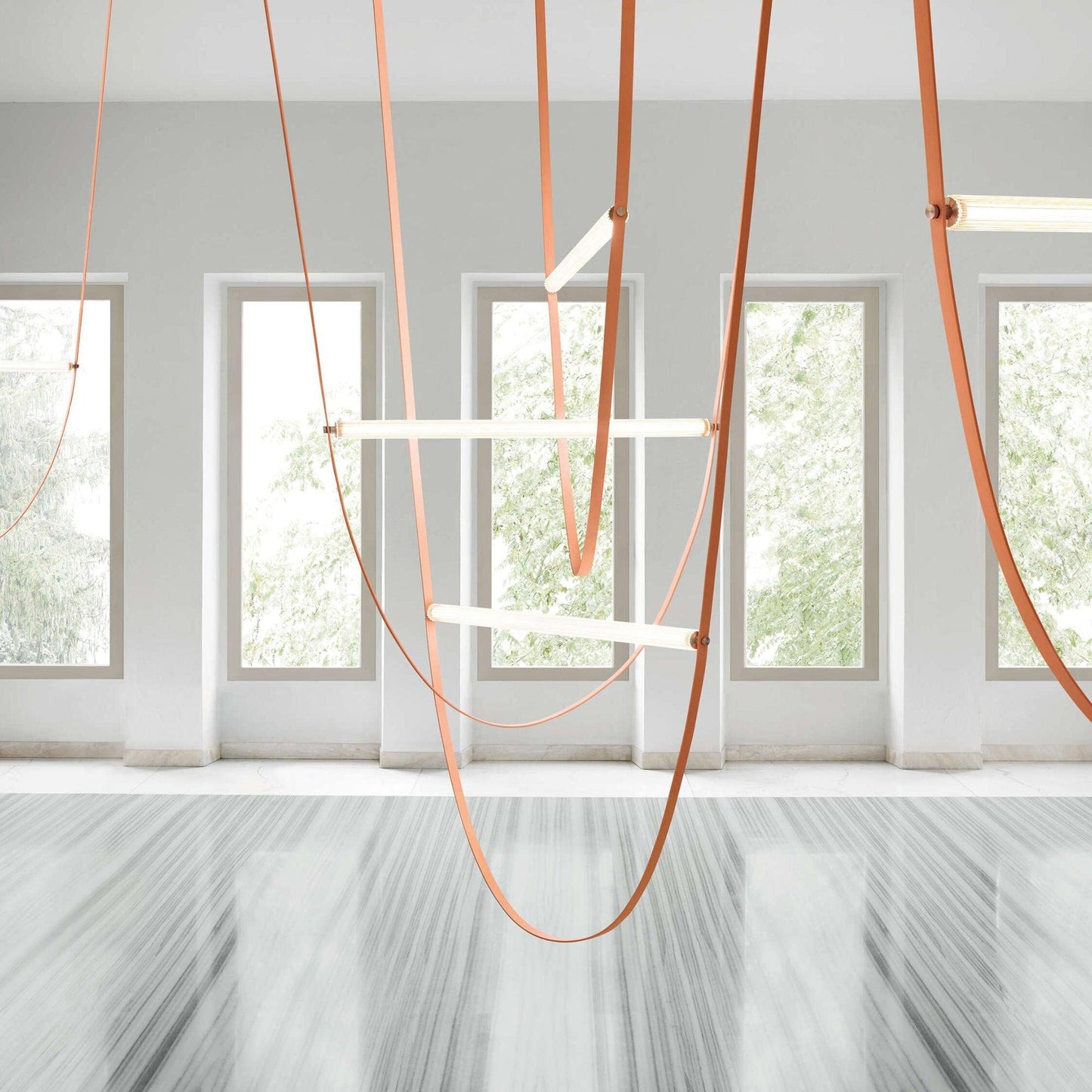 Straight Belt Pendant Lamp Chandelier