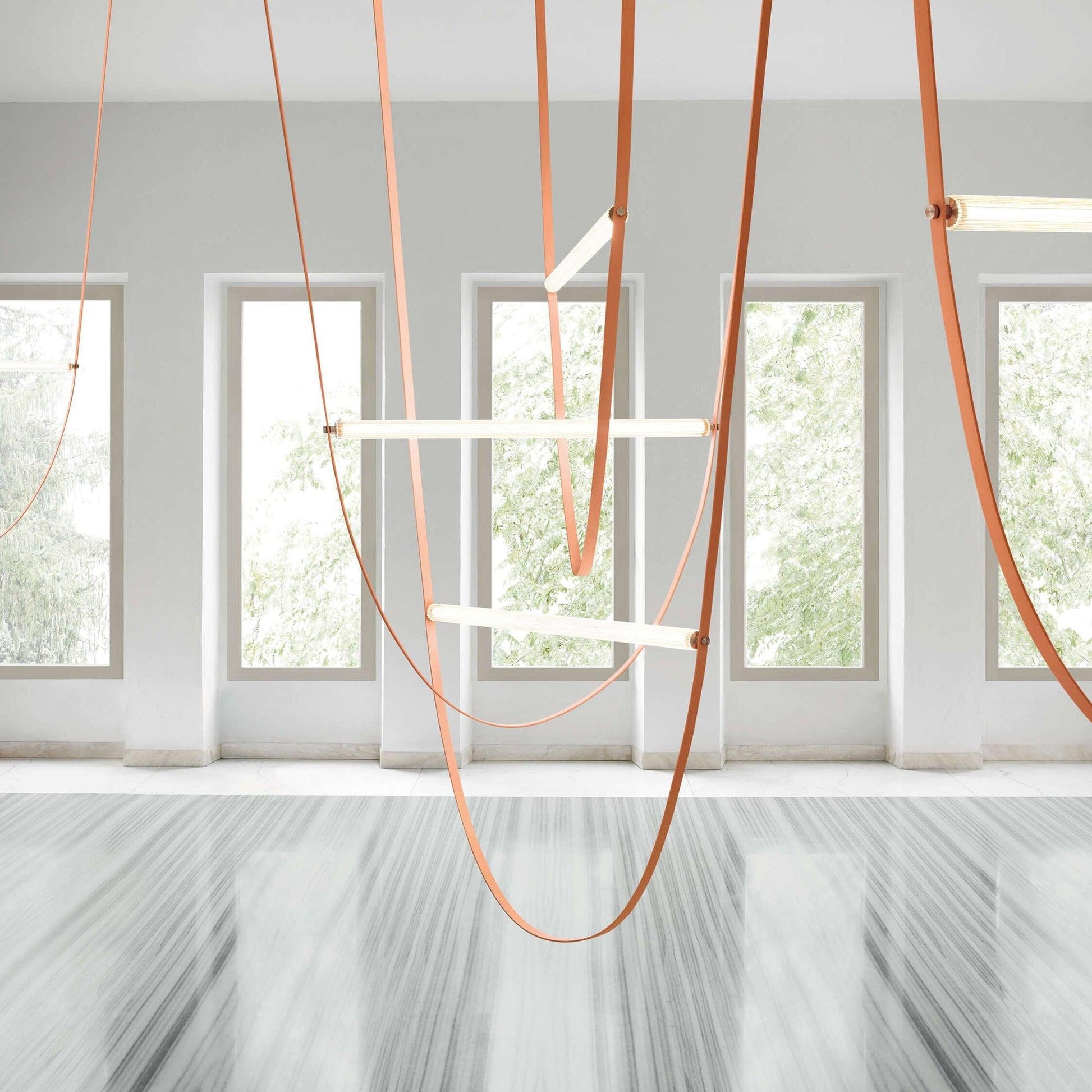 Straight Belt Pendant Lamp Chandelier