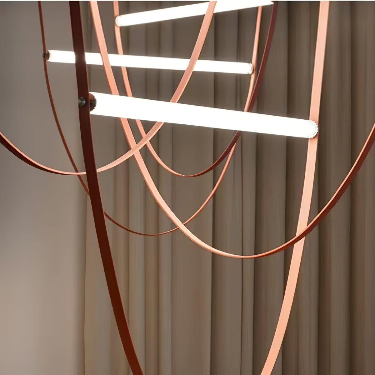 Straight Belt Pendant Lamp Chandelier