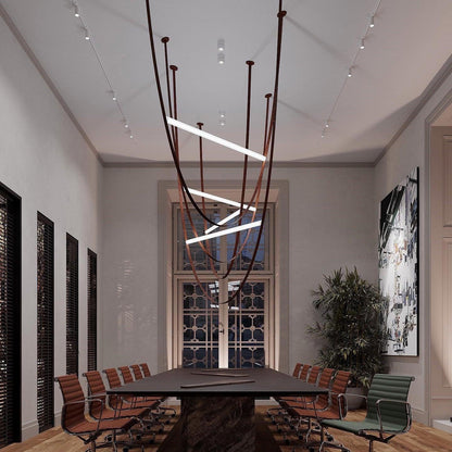 Straight Belt Pendant Lamp Chandelier