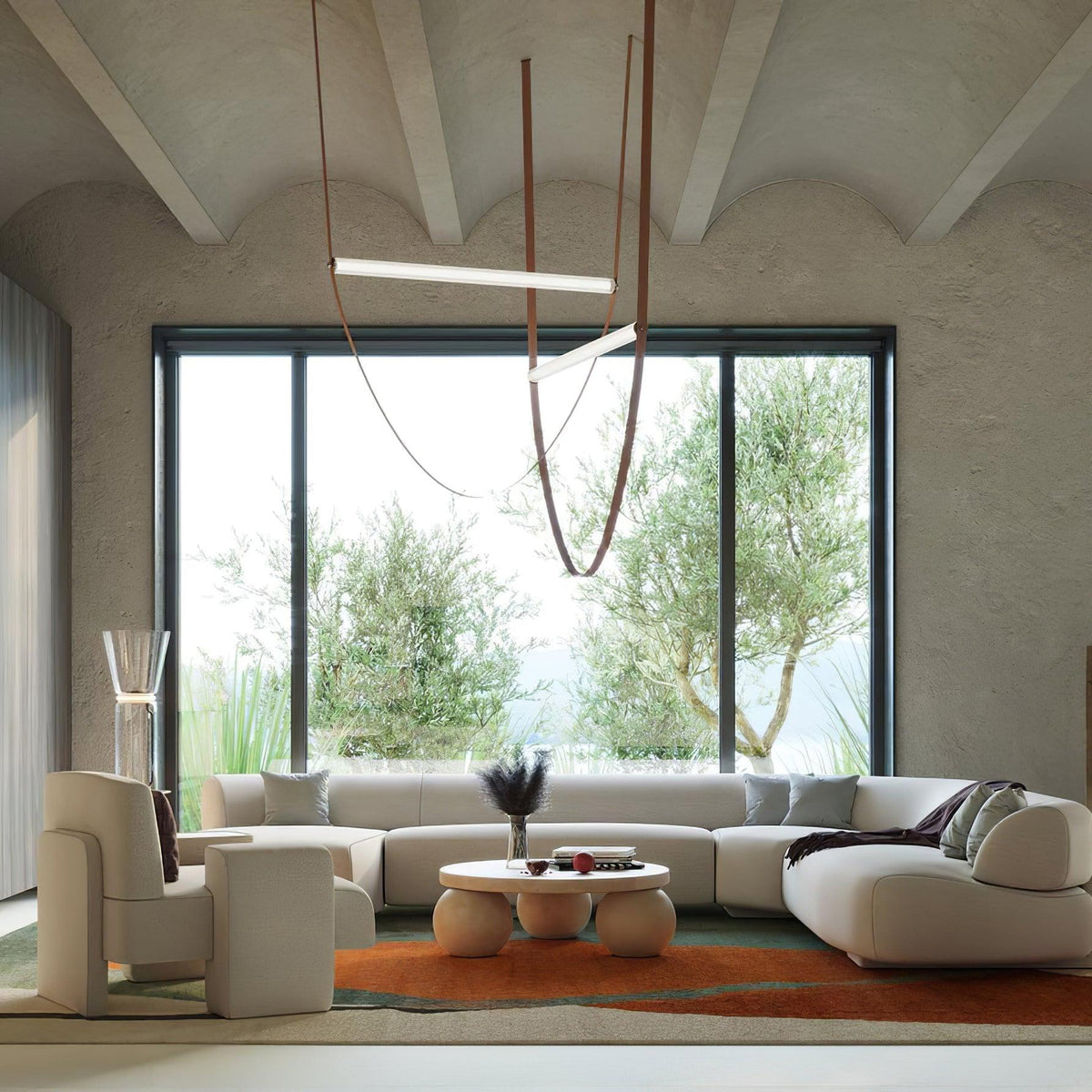 Straight Belt Pendant Lamp Chandelier