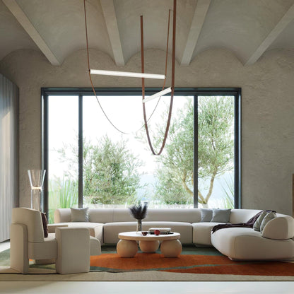Straight Belt Pendant Lamp Chandelier