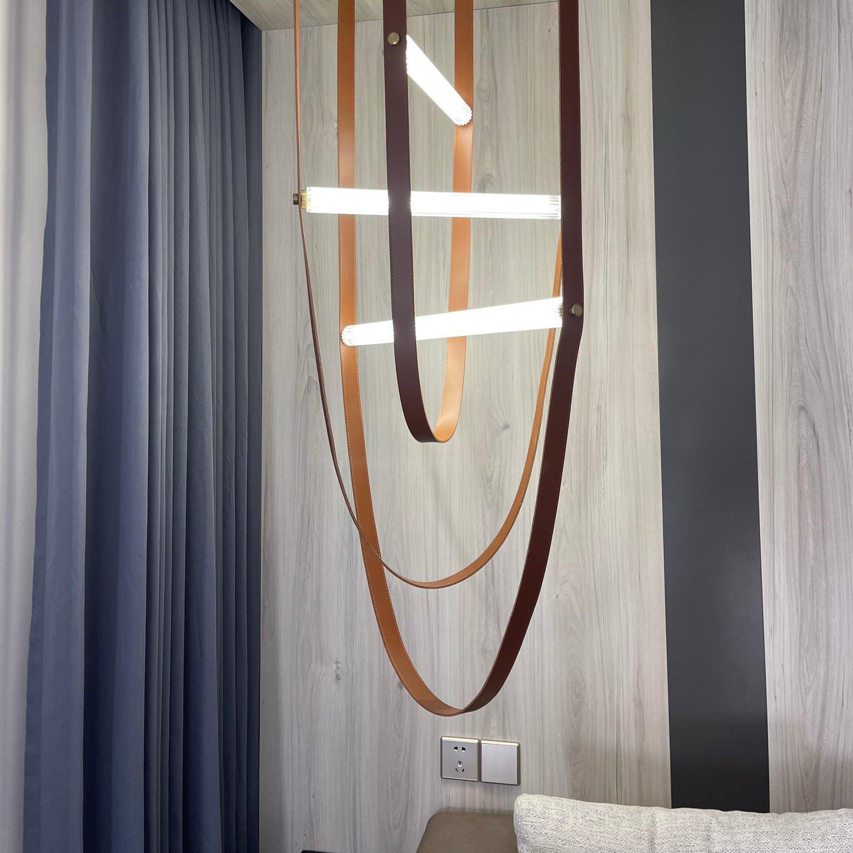 Straight Belt Pendant Lamp Chandelier