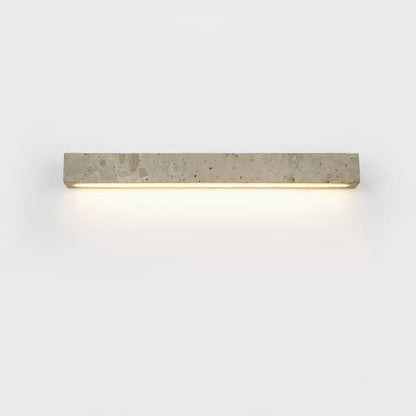 Stravik Wall Light L 18.9″ x H 1.9″ / Yellow Travertine / Warm Light 1001 Wall lamp