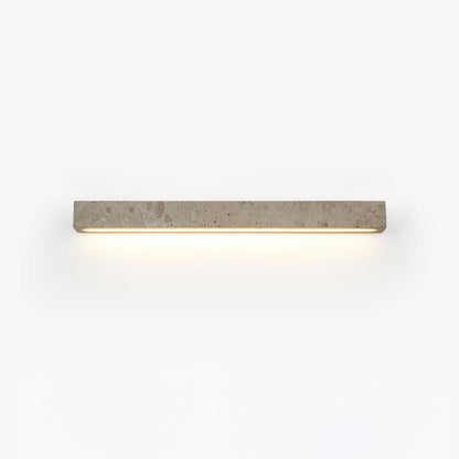 Stravik Wall Light L 22.8″ x H 1.9″ / Yellow Travertine / Warm Light 1001 Wall lamp