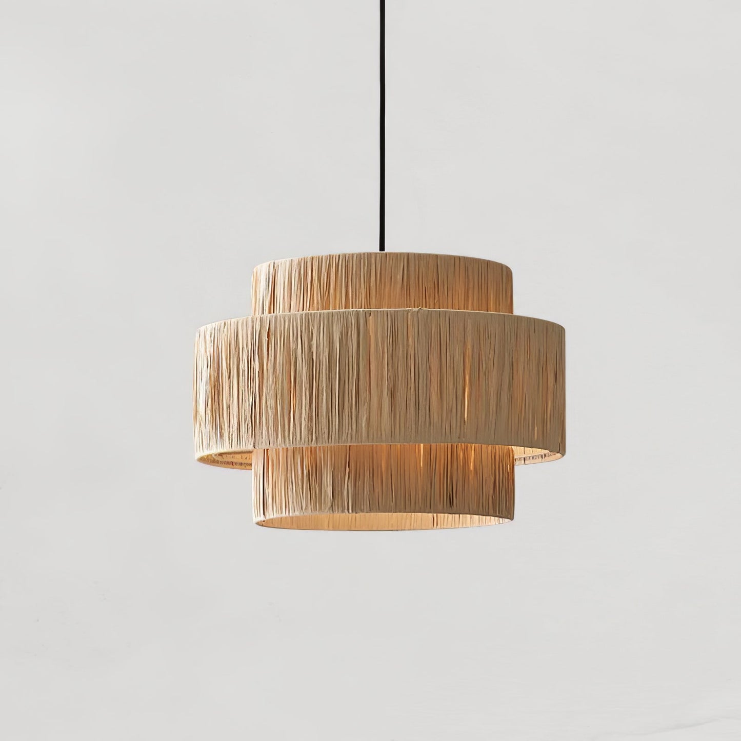 Straw Art Pendant Light Dia 23.6″ x H 15.7″ / Dia 60cm x H 40cm / Natural straw Pendant light