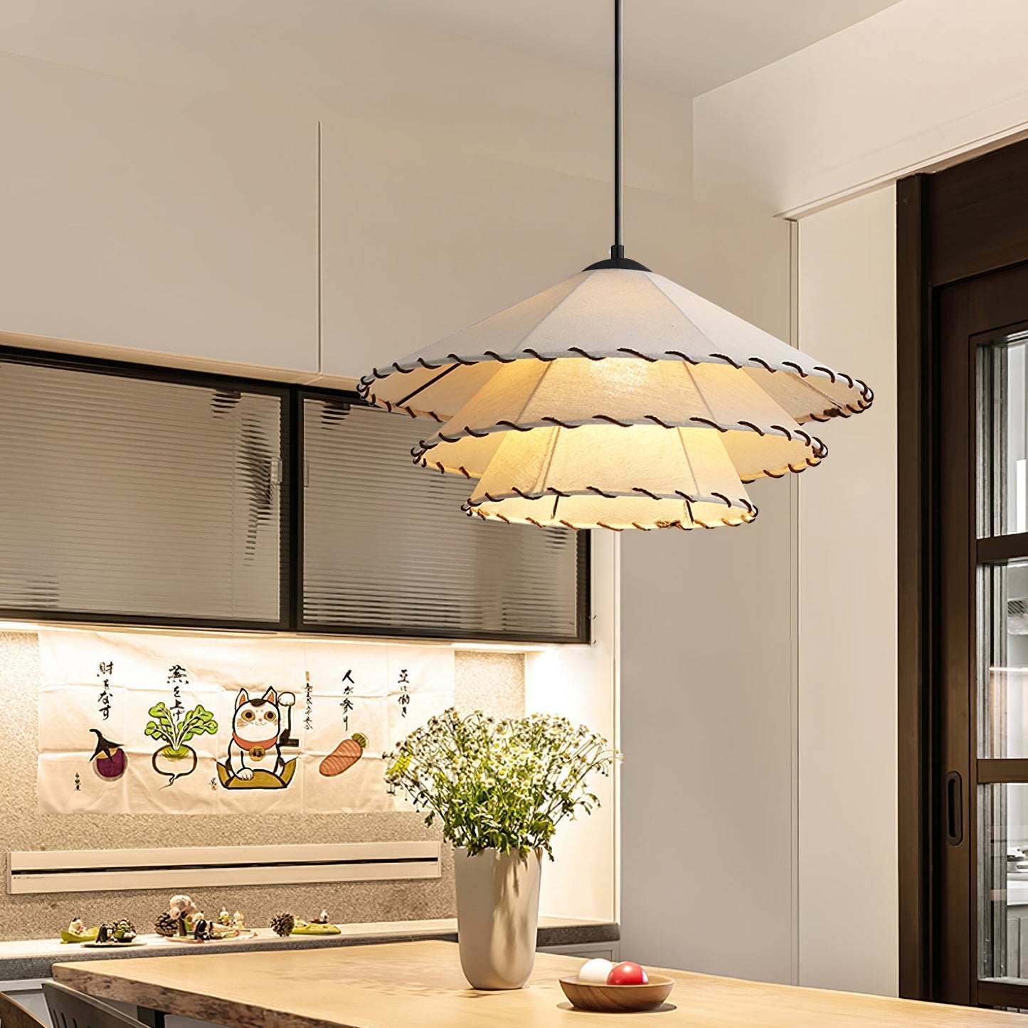 Lotus Leaf Fabric Pendant Light Pendant light