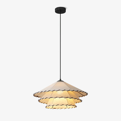 Lotus Leaf Fabric Pendant Light ? 15.7″ x H 7.9″ / Dia 40cm x H 20cm / Beige Pendant light