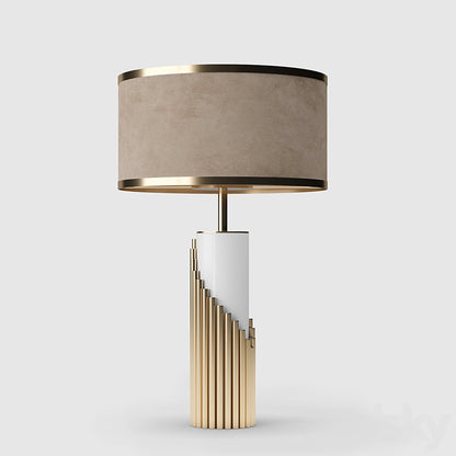 Streamline Table Lamp ? 15″ x H 25.6″ / Dia 38cm x H 65cm / Gold / US plug Table lamp