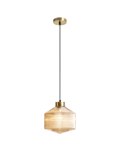 Striped Spinning Top Pendant Light Dia 9.8″ x H 11.8″ / Dia 25cm x H 30cm / Amber Pendant light