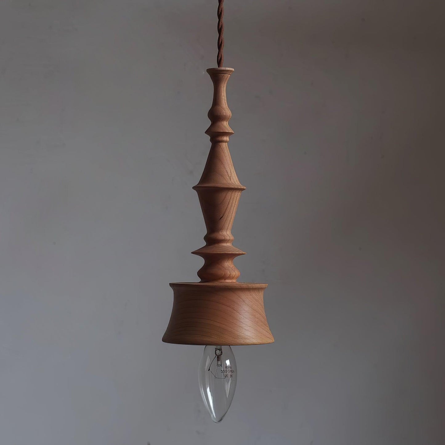 Sumally Pendant Lamp Model A Dia 3.9″ x H 9.4″ / Dia 10cm x H 24cm / Walnut wood color Pendant light