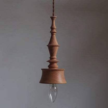 Sumally Pendant Lamp Model A Dia 3.9″ x H 9.4″ / Dia 10cm x H 24cm / Walnut wood color Pendant light