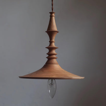 Sumally Pendant Lamp Model B Dia 9″ x H 9.4″ / Dia 23cm x H 24cm / Walnut wood color Pendant light