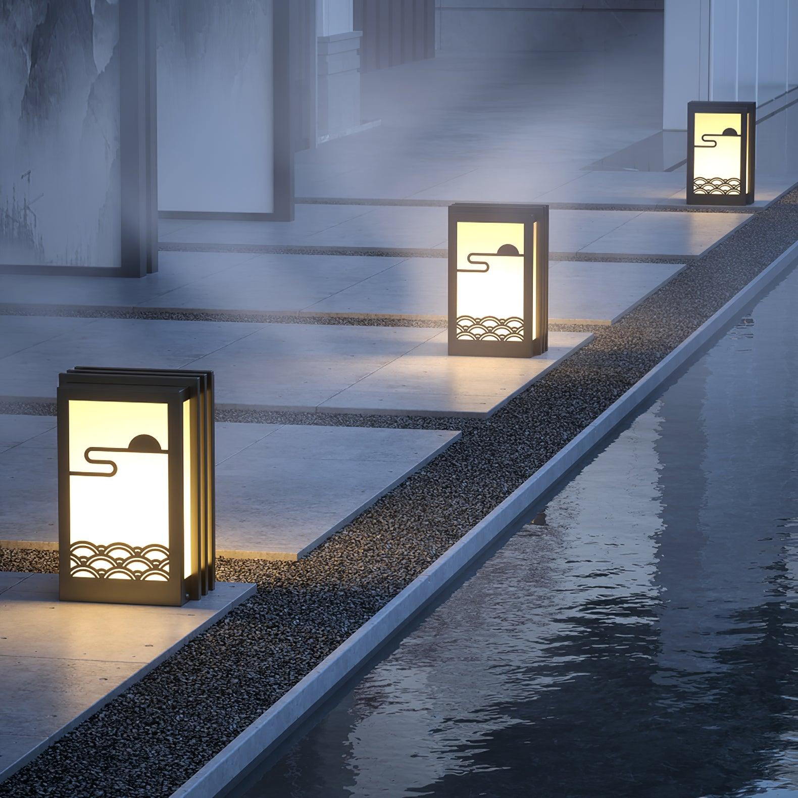 Sunrise Pattern Outdoor Light Table lamp