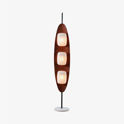 Surfboard Floor Lamp Dia 11.8″ x H 63″ / Dia 30cm x H 160cm / Teak color / US plug Floor lamp