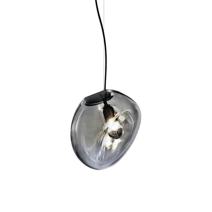 Suspended Water Drop Pendant Lamp Dia 7.9″ x H 59.1″ / Dia 20cm x H 150cm / Smoky grey Pendant light