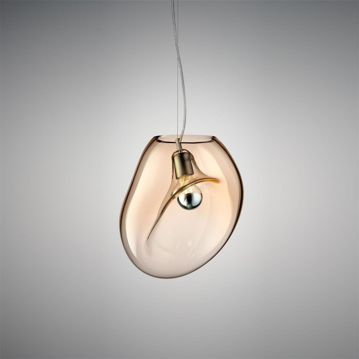 Suspended Water Drop Pendant Lamp Dia 7.9″ x H 59.1″ / Dia 20cm x H 150cm / Cognac Pendant light