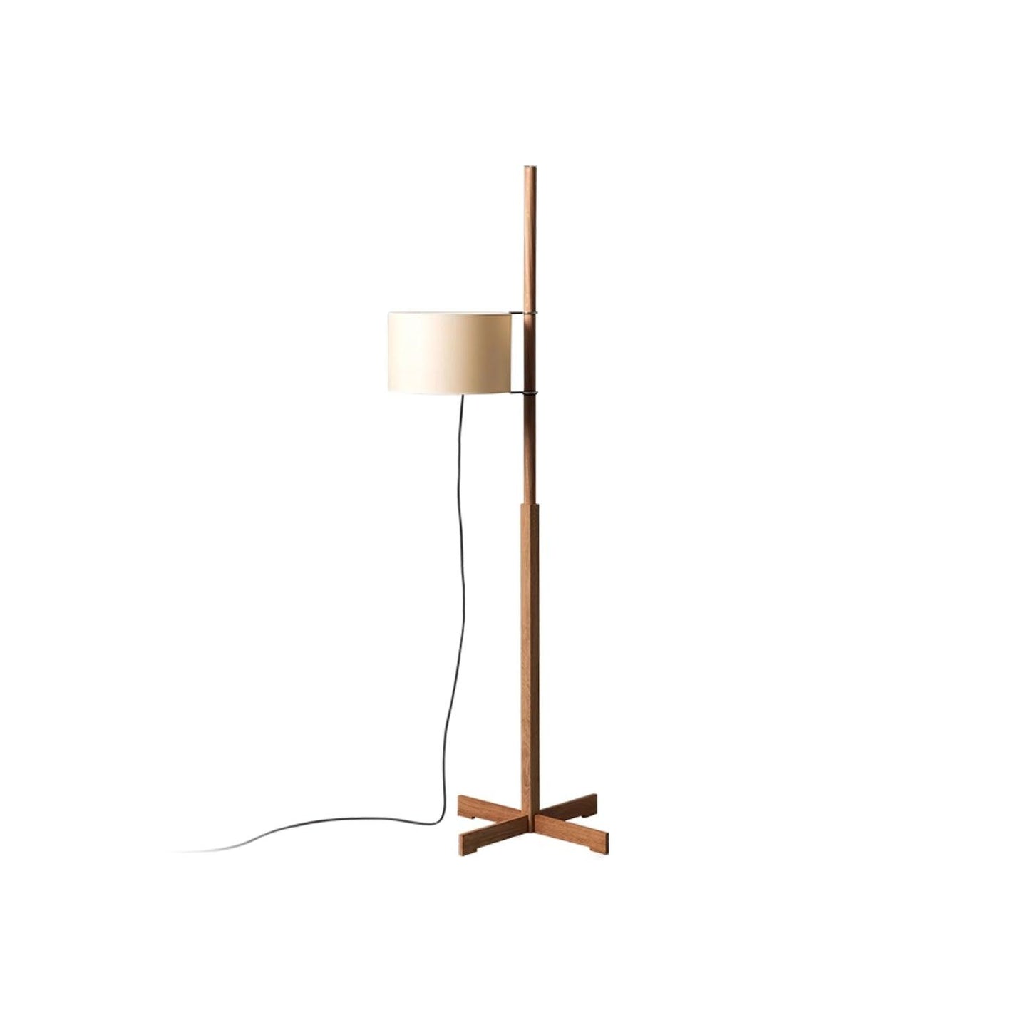 Svelte Silhouette Floor Lamp Dark walnut & White Dia 13.8″ x H 65.4″ / Dia 35cm x H 166cm / US Plug Floor lamp