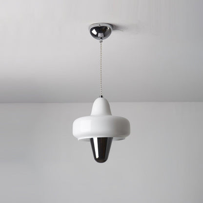 Swan Pendant Lamp Dia 9.1″ x H 9.8″ / Dia 23cm x H 25cm / Chrome & White Pendant light