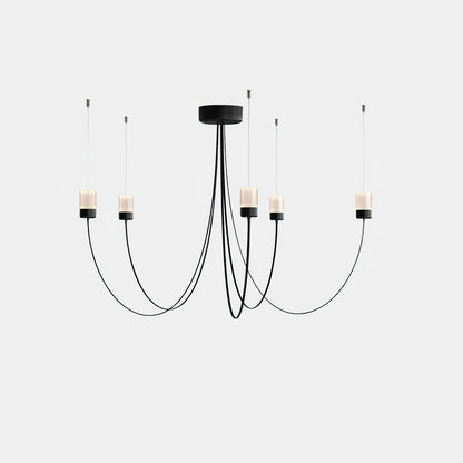 Swaying Chandelier 5 Heads Dia 50″ x H 35.4″ / Dia 127cm x H 90cm / Warm Light Chandelier