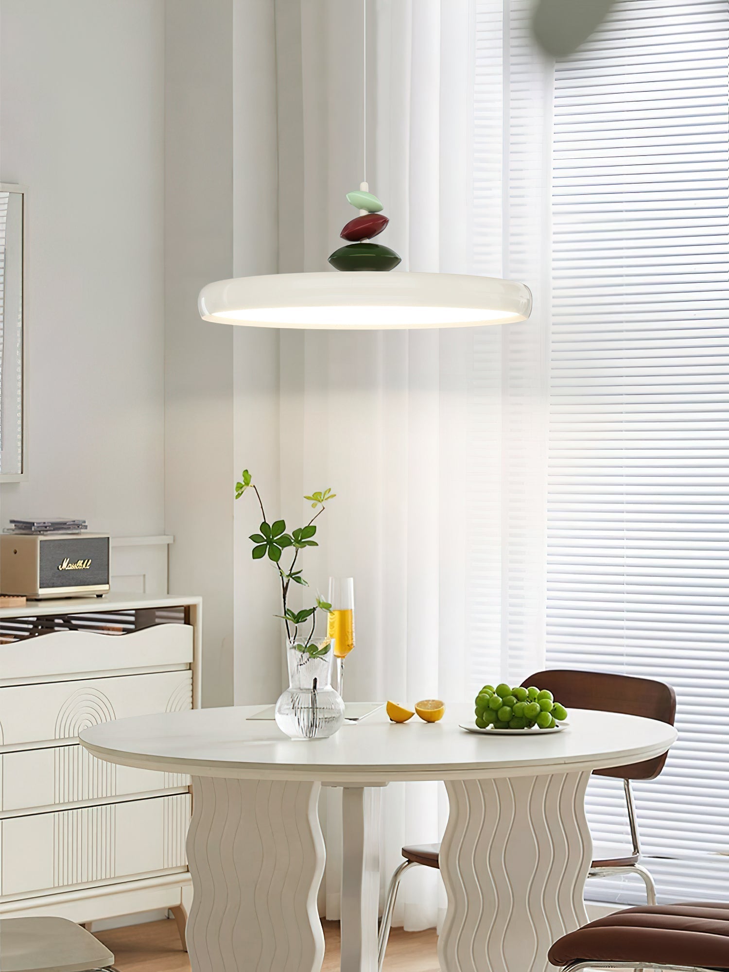 Swing Arm Stone Pendant Light Pendant light