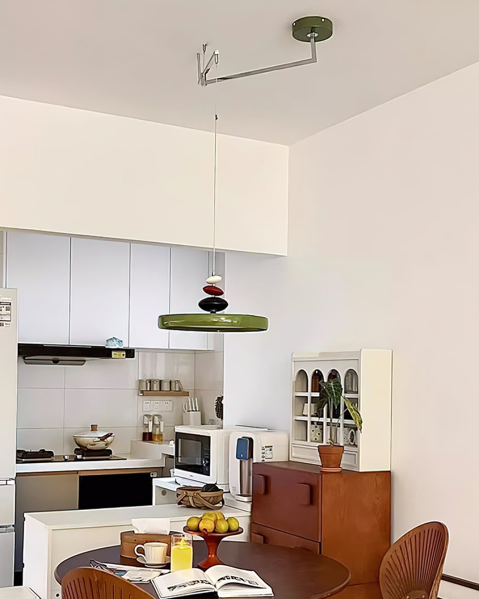 Swing Arm Stone Pendant Light Pendant light