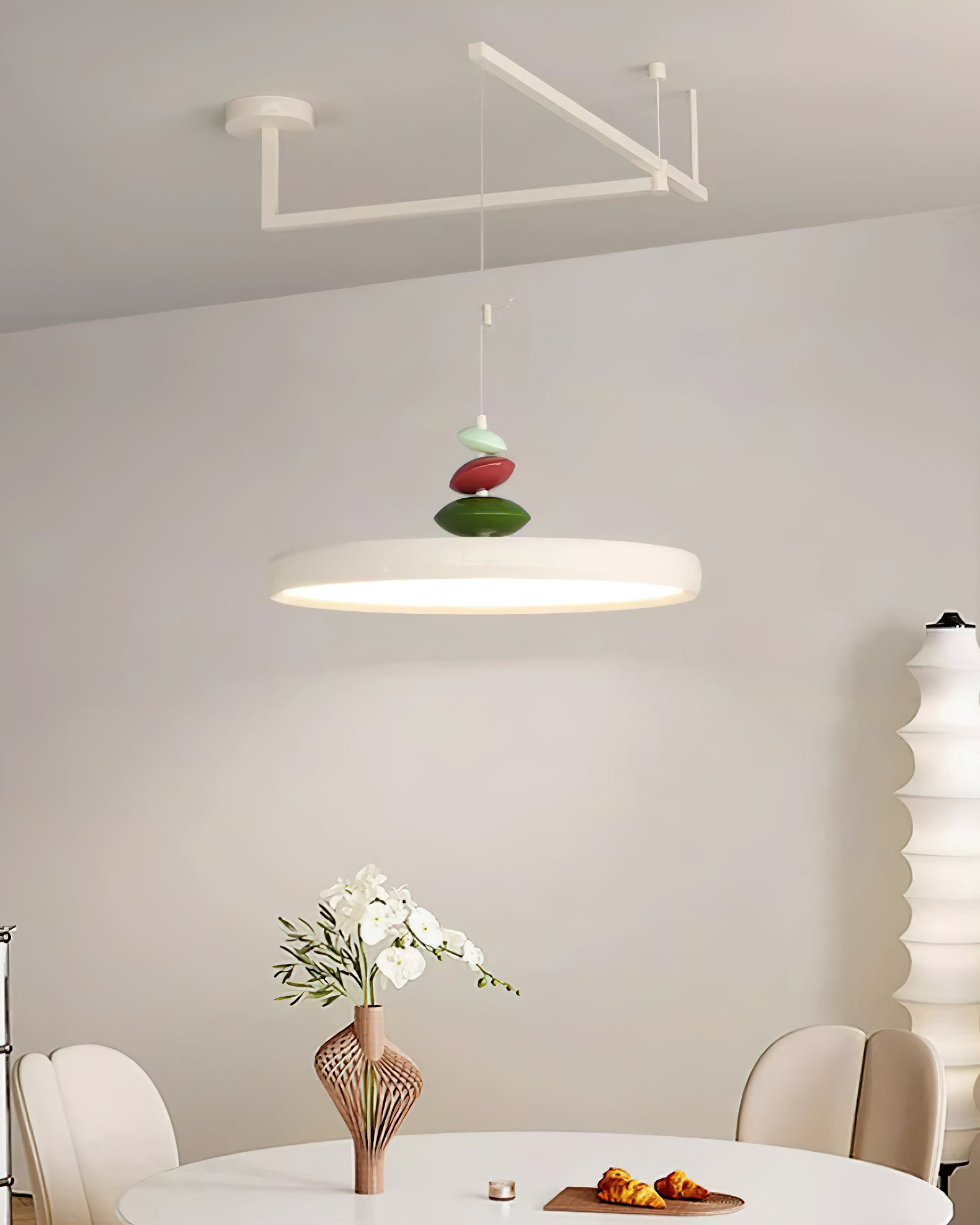 Swing Arm Stone Pendant Light Pendant light
