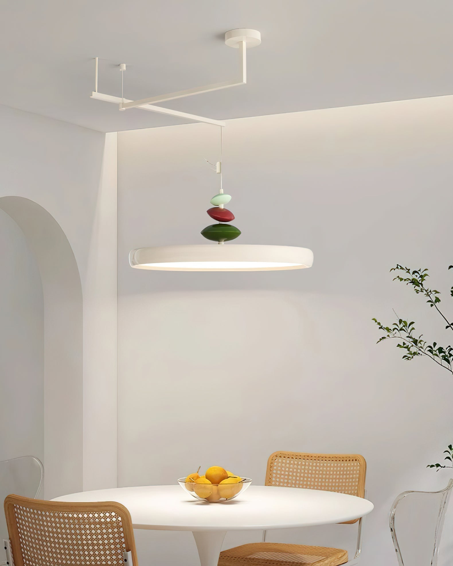 Swing Arm Stone Pendant Light Pendant light