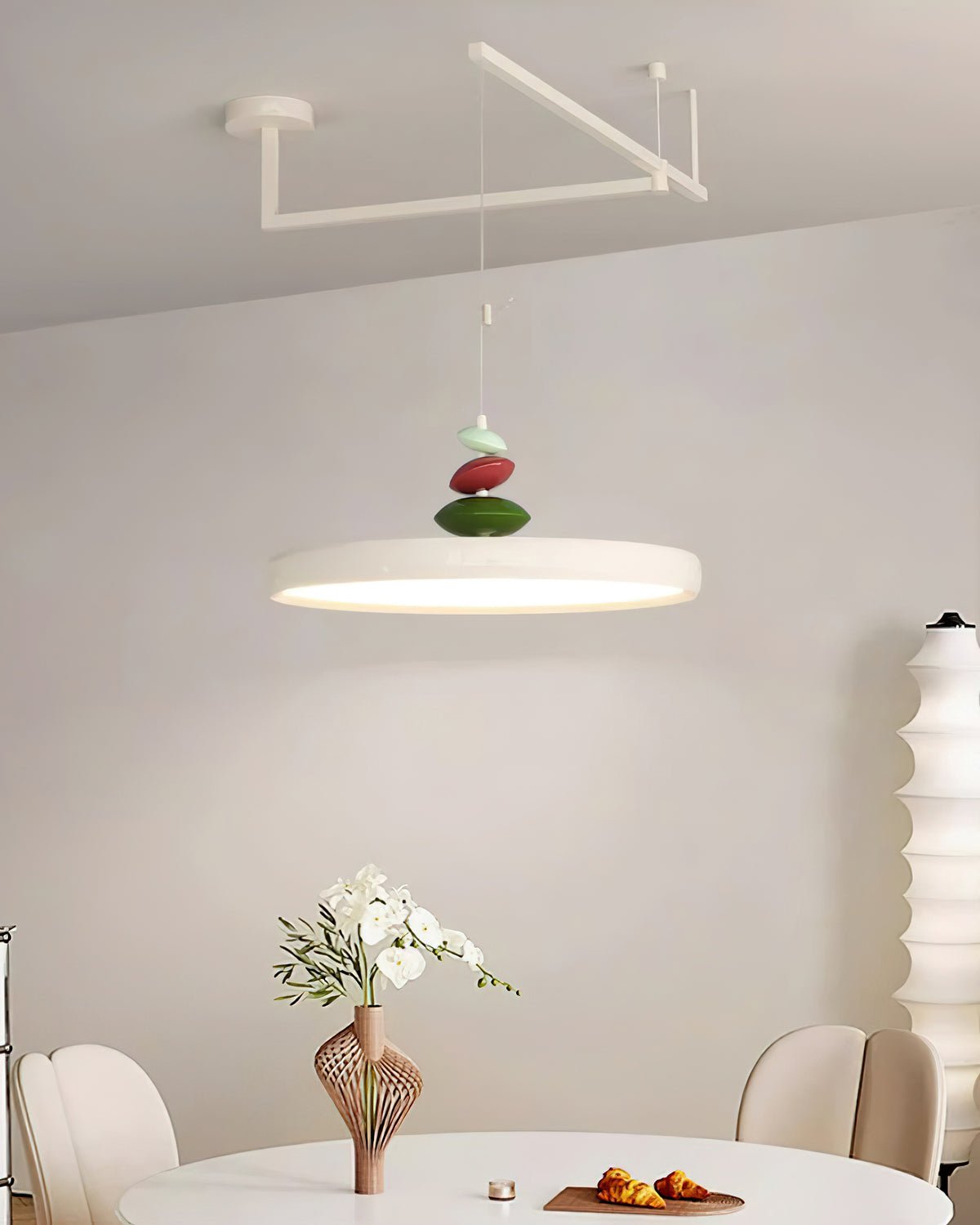 Swing Arm Stone Pendant Light Pendant light