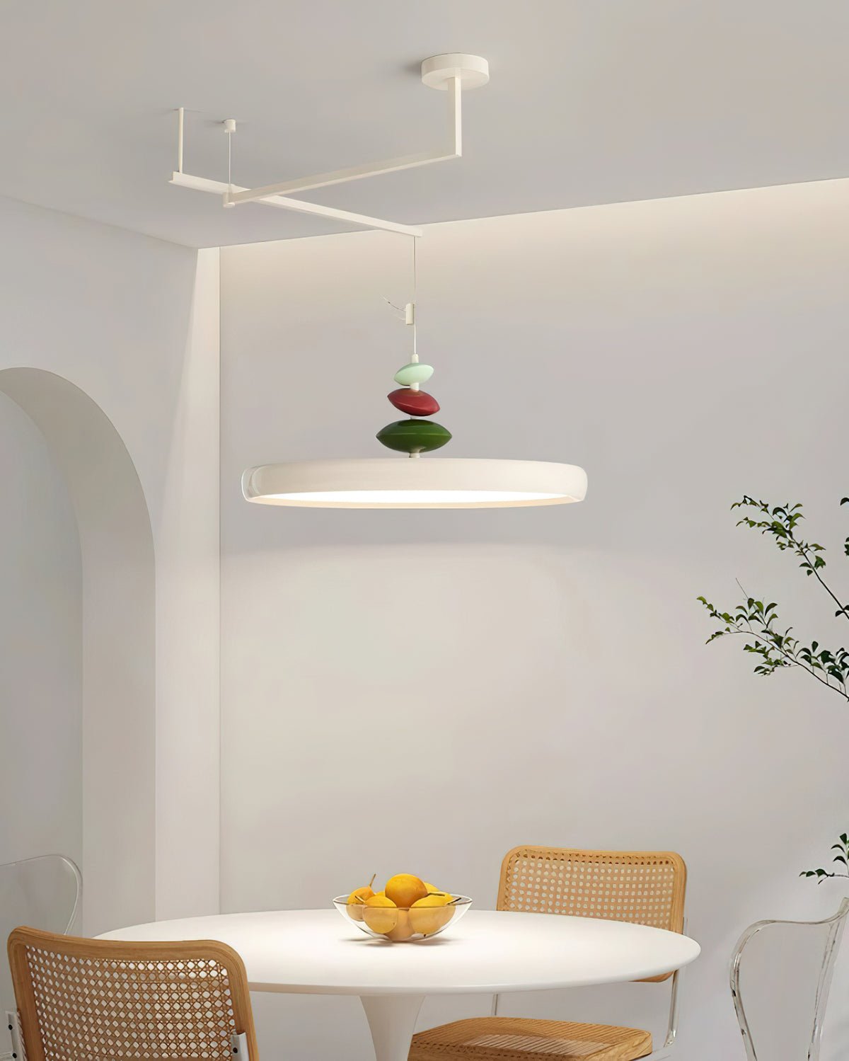 Swing Arm Stone Pendant Light Pendant light