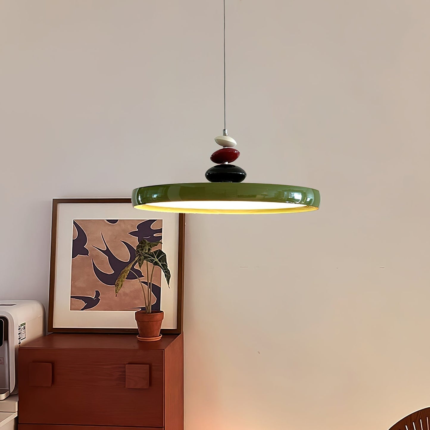 Swing Arm Stone Pendant Light Pendant light