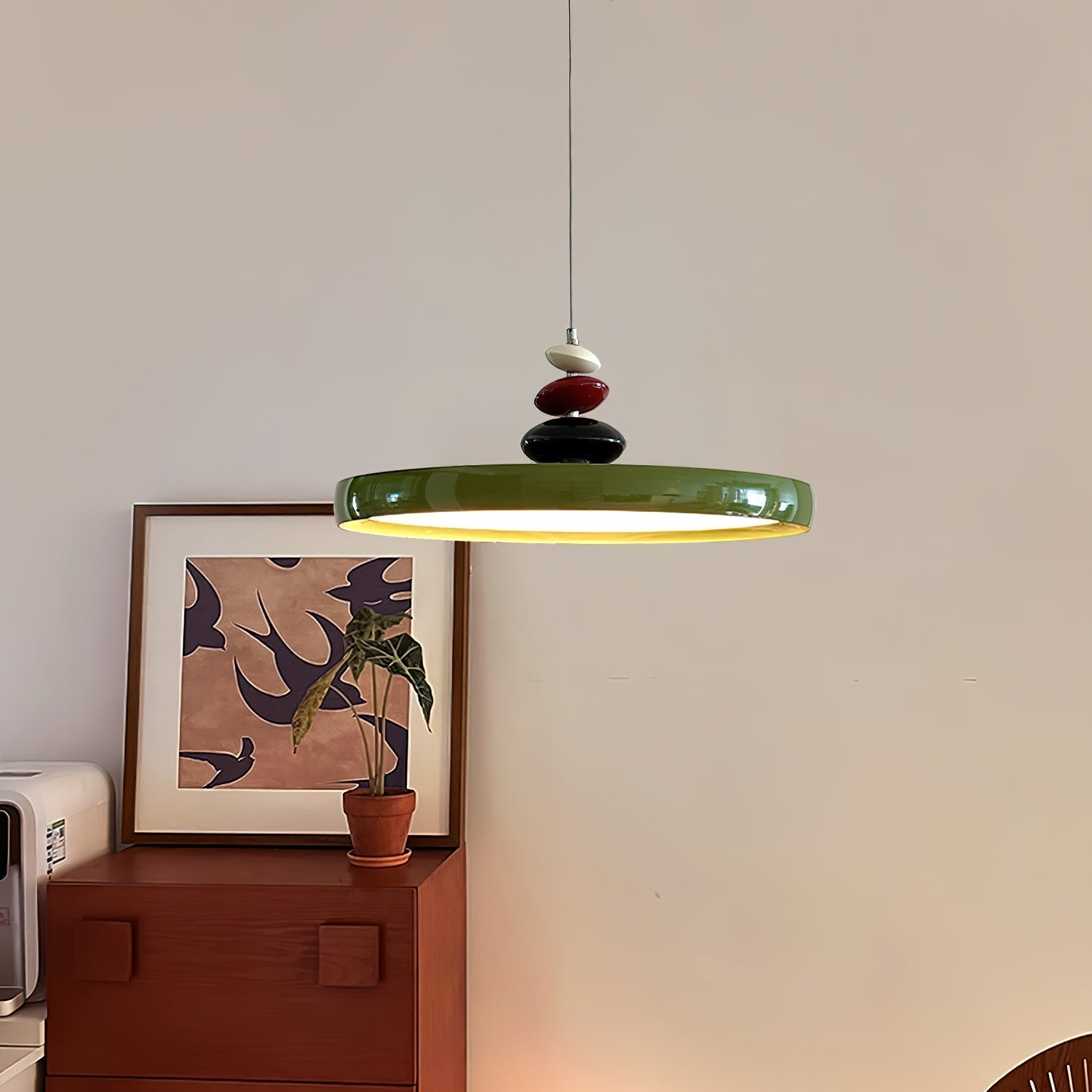Swing Arm Stone Pendant Light Pendant light