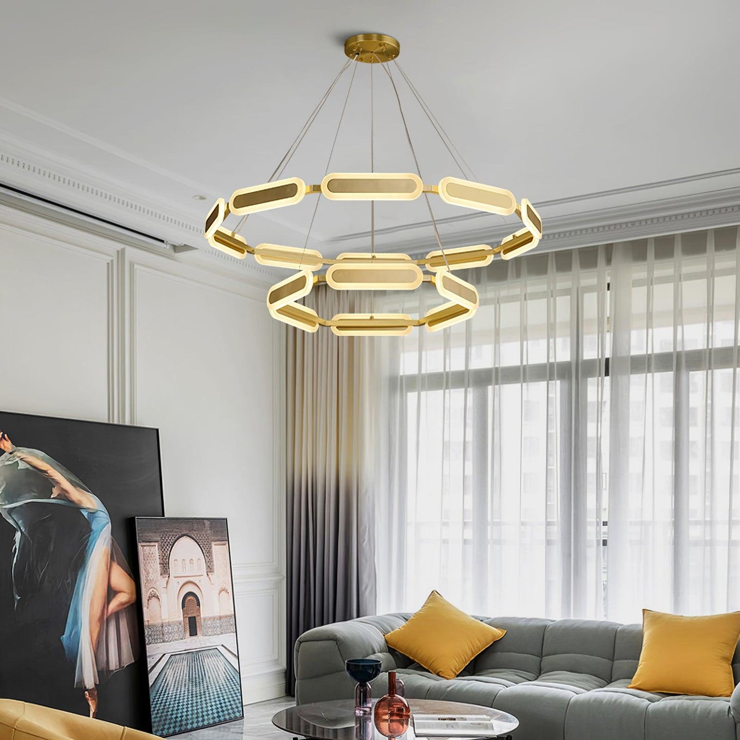 Swirl Chandelier Chandelier