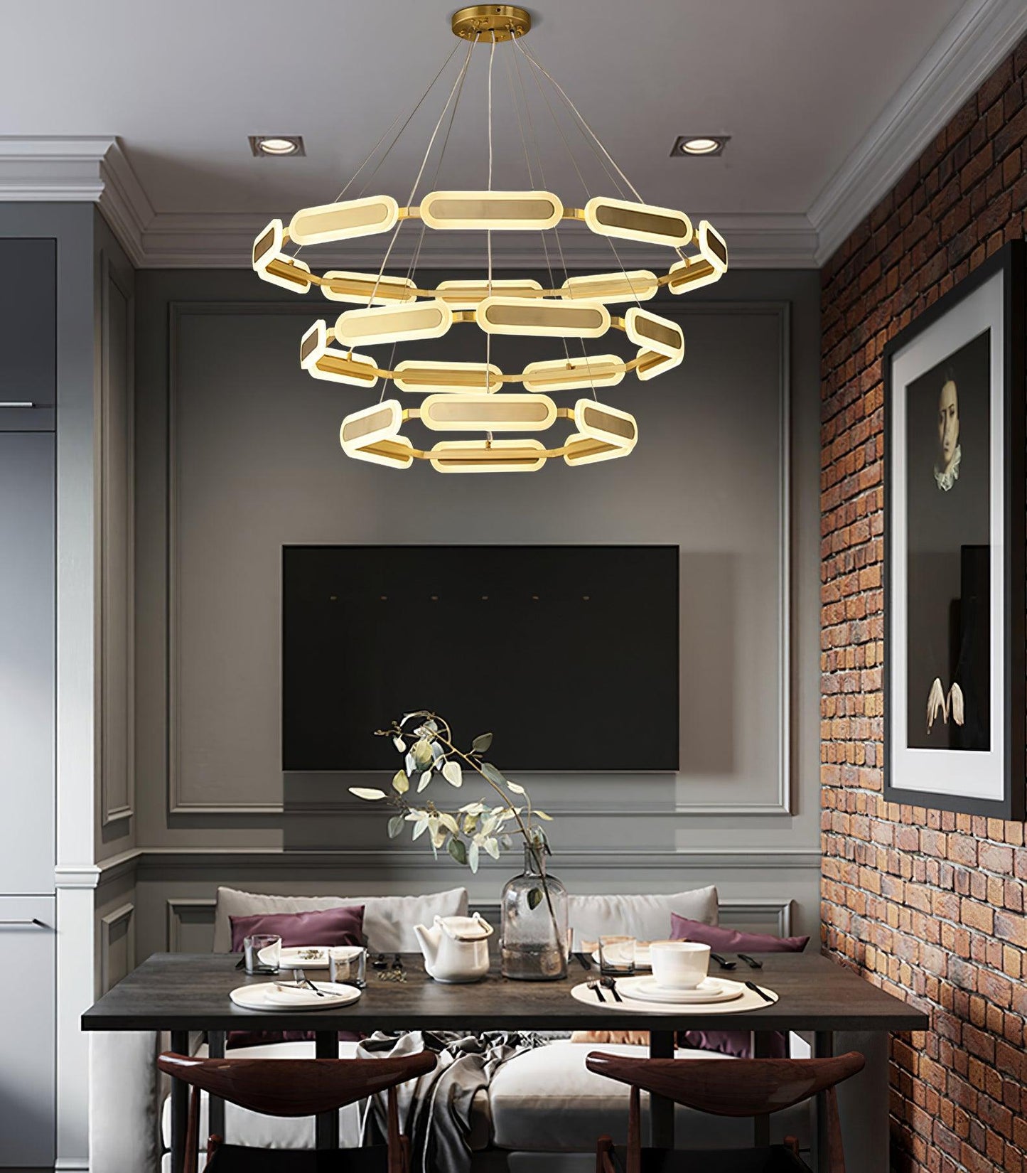 Swirl Chandelier Chandelier