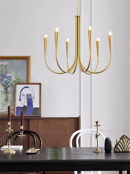 Swoop Arm Chandelier Chandelier